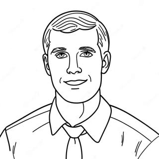 Lds Missionary In White Shirt Coloring Page 61823-49727