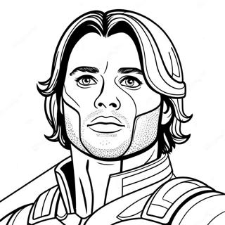 Bucky Barnes Coloring Pages