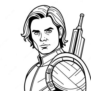 Bucky Barnes Coloring Page 61832-49731