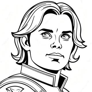 Bucky Barnes Coloring Page 61832-49732