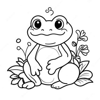 Sweet Frog Coloring Pages