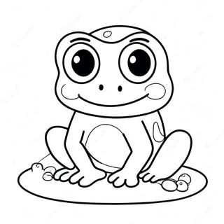 Sweet Frog Coloring Page 61862-49760