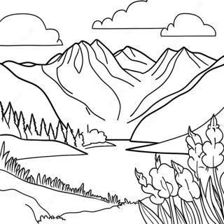 Switzerland Landscape Coloring Page 61882-49767