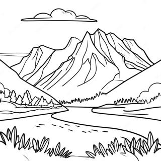 Switzerland Landscape Coloring Page 61882-49768