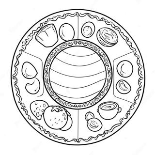 Pesach Seder Plate Coloring Page 61912-49790