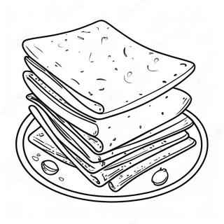 Festive Pesach Matzah Coloring Page 61913-49794