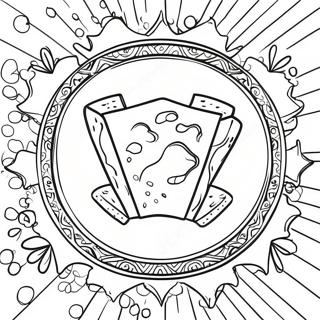 Festive Pesach Matzah Coloring Page 61913-49795