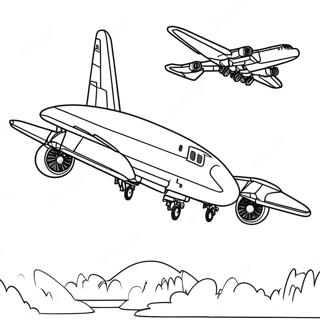 B2 Bomber In A Thunderstorm Coloring Page 61963-49834