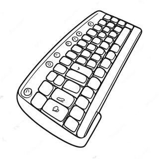 Keyboard Coloring Page 61972-49844