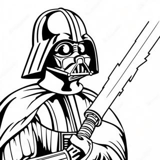 Darth Vader With Lightsaber Coloring Page 62003-49870