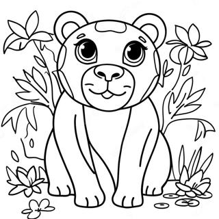 Colorful Jungle Animals Coloring Page 62013-49878