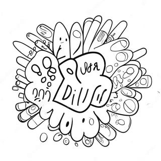 Colorful Anti Drug Message Coloring Page 62023-49885