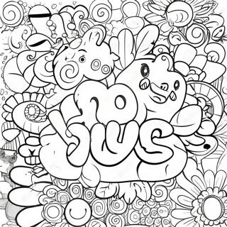 Colorful Anti Drug Message Coloring Page 62023-49887