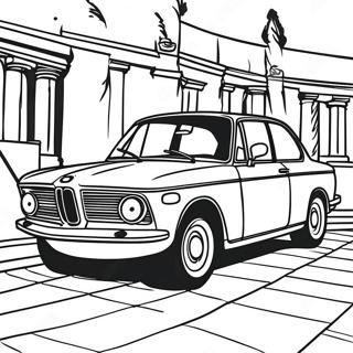 Classic Bmw Car Coloring Page 6202-5115