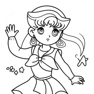 Sailor Jupiter In Action Coloring Page 62053-49906