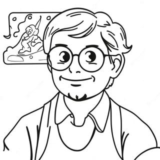 Nerdy Coloring Page 62072-49924