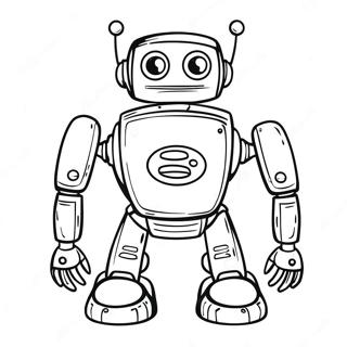 Geeky Robot Coloring Page 62073-49928