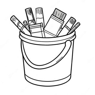 Paint Bucket Clipart Coloring Page 62082-49932