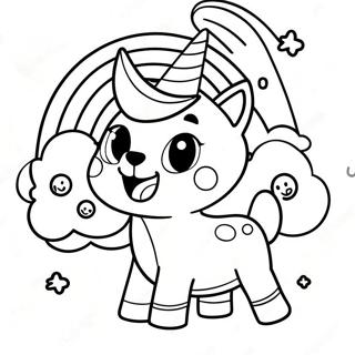 Sparkly Poopsie Rainbow Coloring Page 62093-49943