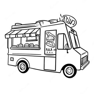 Food Truck Coloring Page 62102-49947