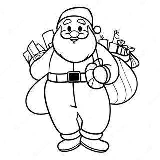 Santa And Mrs Claus Coloring Pages