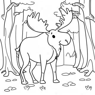 Moose Coloring Page 6211-5123