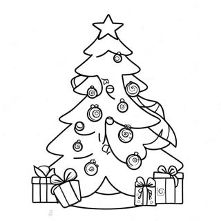 Festive German Christmas Tree Coloring Page 62123-49962