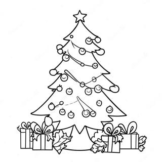 Festive German Christmas Tree Coloring Page 62123-49963