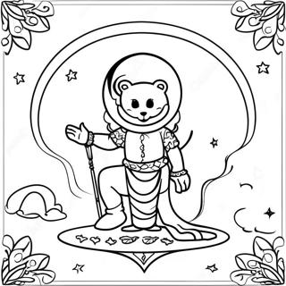 Moon Tarot Card Coloring Pages