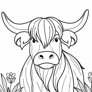 Highland Cow Coloring Page 62142-49979