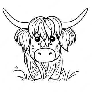 Highland Cow Coloring Page 62142-49980