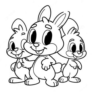 Baby Looney Tunes Characters Coloring Page 62152-49986