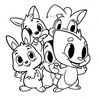 Baby Looney Tunes Characters Coloring Page 62152-49987