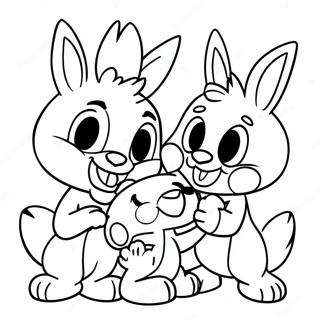 Baby Looney Tunes Characters Coloring Page 62152-49988