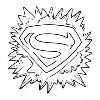 Superhero Logo Coloring Page 62162-49994