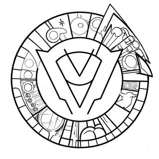 Superhero Logo Coloring Page 62162-49996