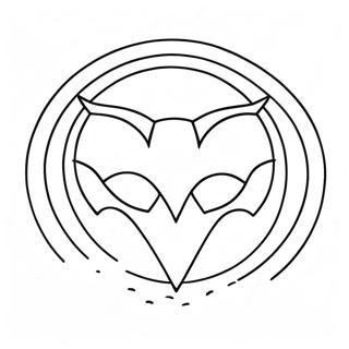 Dynamic Superhero Emblem Coloring Page 62163-49998