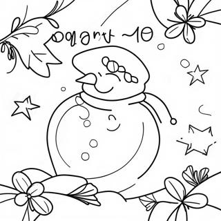 Festive Christmas Thank You Coloring Page 62173-50006