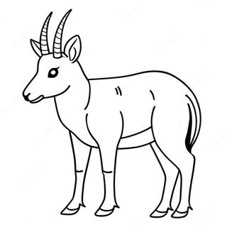 Antelope Coloring Page 62182-50015