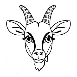 Antelope Coloring Page 62182-50016