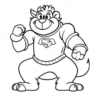 College Mascot Coloring Pages