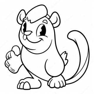 College Mascot Coloring Page 62192-50018