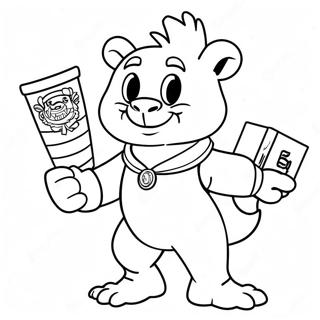 Funny College Mascot Coloring Page 62193-50021