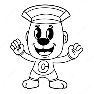 Funny College Mascot Coloring Page 62193-50024