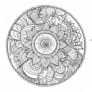 Good Vibes Only Mandala Coloring Page 62202-50030