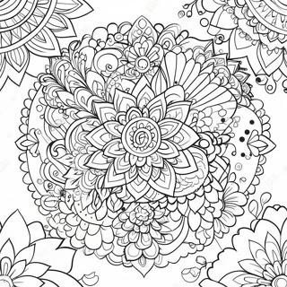 Good Vibes Only Mandala Coloring Page 62202-50031