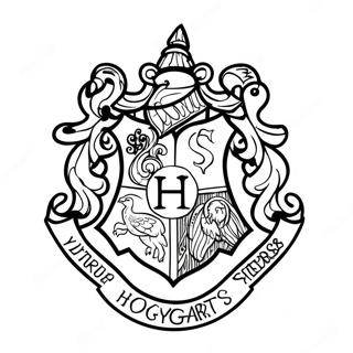 Hogwarts Crest Coloring Pages