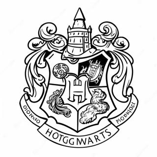 Hogwarts Crest Coloring Page 62212-50035