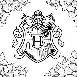 Hogwarts Crest Coloring Page 62212-50036