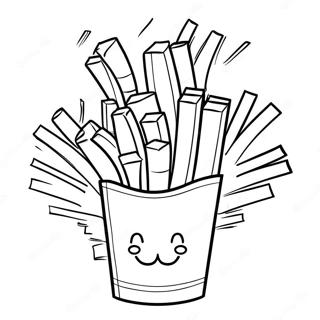 French Fries Coloring Pages